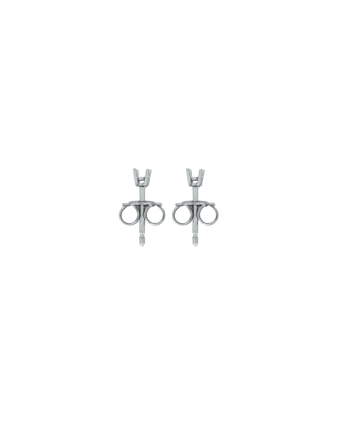 18CT W/G TRAD EAR MOUNT 5pt